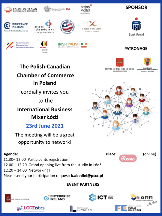 International Business Mixer Łódź- 23rd June on the Remo Platform